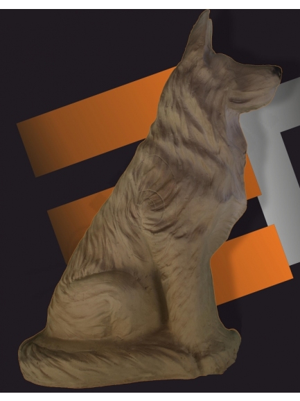 3D  ELEVEN sitting wolf E29
