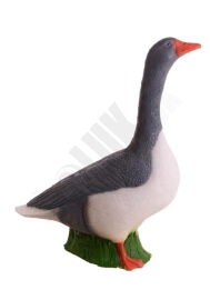 Terč 3D hus Beier  šedo-biela