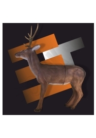 D jeleň s parožím (veľké zviera) (63021)