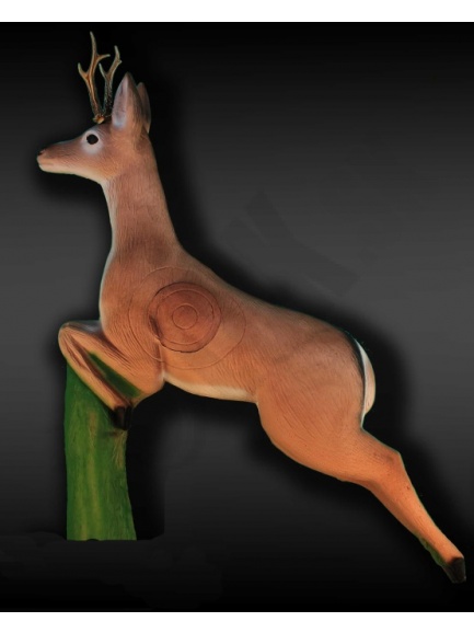 leaping deer ELEVEN 3D with insert and  with / wo genuine horns