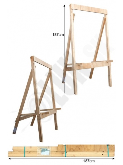 wooden target Stand minimum 90 cm target