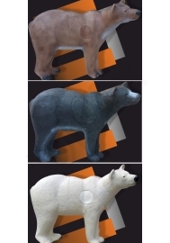 Eleven 3D medveď čierny/hnedý / biely (63015) (veľké zviera)