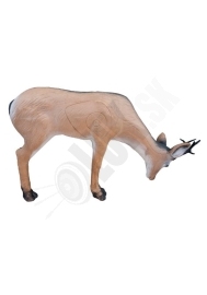 D terč wild life srnec pasúci sa/  pijúci so sklonenými s parohmi  (6189)