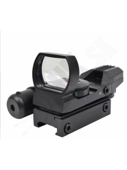 Red dot sight with laser