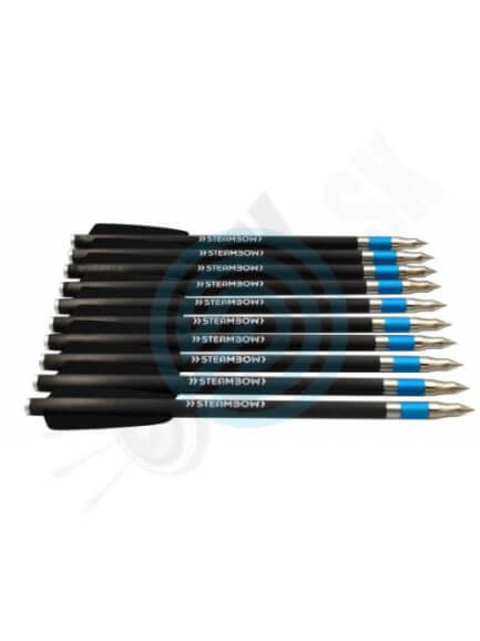 9.9 STEAMBOW Šípky do kuše VLAD a STEAMBOW STINGER AR heavy match 172 gn s vysokou penetráciou 10 ks  (50170)