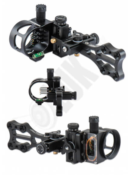 1.4. Lovecký zameriavač na kladkový luk Maximal Aimpro micro 5 pin  0.019 so svetlom
