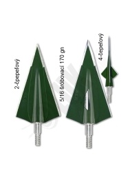 Lovecký hrot šróbovací ZWICKEY DELTA SD2/SD4 170gn 3ks ( 2/4 čepele) 