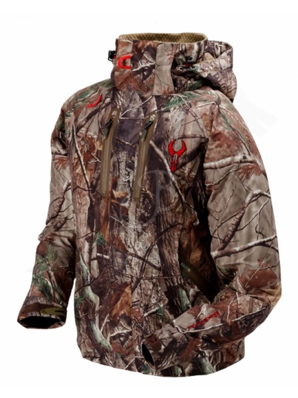 9.5. Maskáčová lovecká bunda vodeodolná so 4 vrstvovou membránou BADLANDS ALPHA jacket s kapucou XL