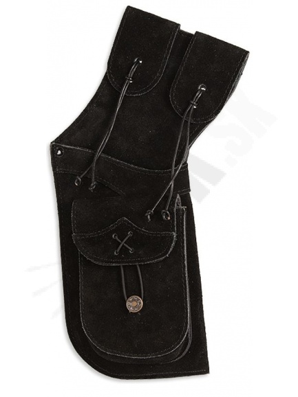 7.5. Bucktrail Tradičný field tulec kožený čierny LH (42254)