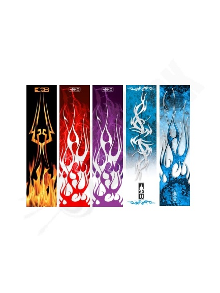 5.5 Nálepky / Wrapy  na šípy BOHNING carbon arrows 5.6 mm / 6.8 mm 10 cm dĺžka (5622 ) 13 ks