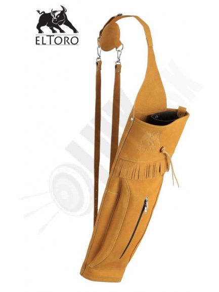 8.7.2 tulec kožený EL TORO BIG chrbtový so zipsom svetlý (42279)