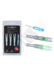 Svietiace končeky na šípy Buck trail lighted nock 3ks  S nock 6.2 (51002)