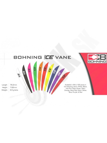 2. Letky BOHNING ICE na šípy na kladkový luk (5616)