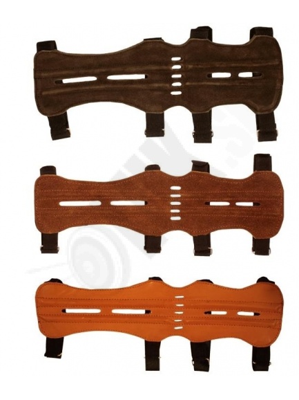 2. Chránič Bucktrail essential z kože dlhý 28 cm hnedý a čierny (2044 20441)