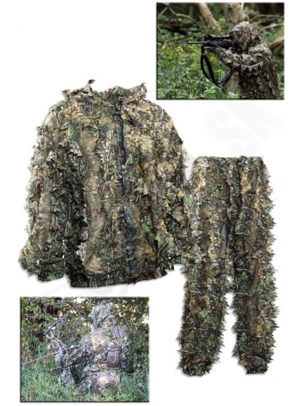 7.5. Maskovací návlek DEER HUNTER 3D SNEAKY pull-over set na lov  bunda + nohavice (9031) - v superakcii