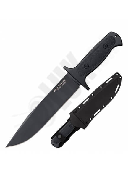 7. Nôž s pevnou čepeľou Cold Steel survivalist drop forged na prežitie 33 cm s pošvou