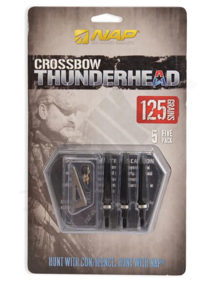 6.5. Lovecké hroty na kušu NAP Thunderhead crossbow 100/125 gn. 3 ks (5190)