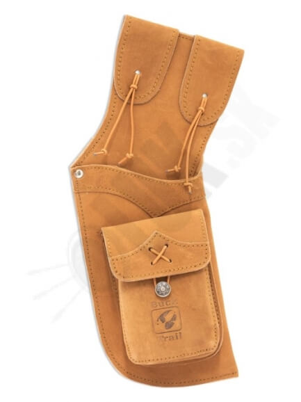 5. Tradičný field tulec Bucktrail suede  41 cm béžový (4262)