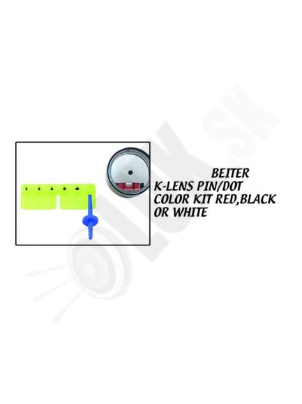 1.7 Beiter K-lens pin/dot piny do scope rôzne veľkosti 6 ks set