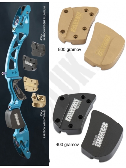 8.3. Závažie pre stred luku KINETIC SOVREN BAREBOW 400 a 800 gramov