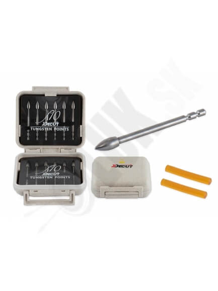 8. Hroty X10 Decut TUNGSTEN 0.1 gr Platinum break-off point do X10 a X10 protour  12 ks (50557)