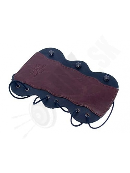 4.6.2. Chránič paže tradičný z kože FALCO G102 medieval hnedý tmavo-svetlý (20631)