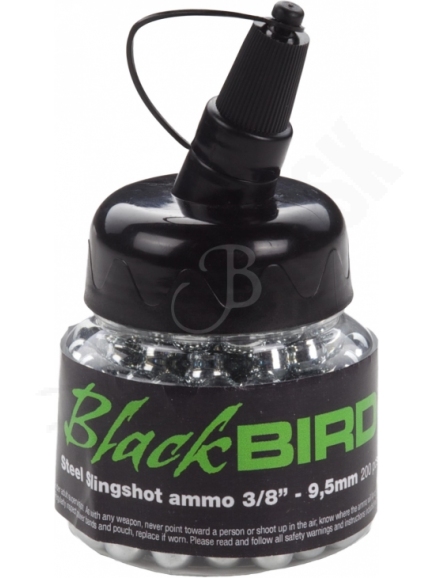 4.4. Munícia do praku - guľôčky do praku Blackbird 3/8 (9,5 mm) 200 ks  (83518)