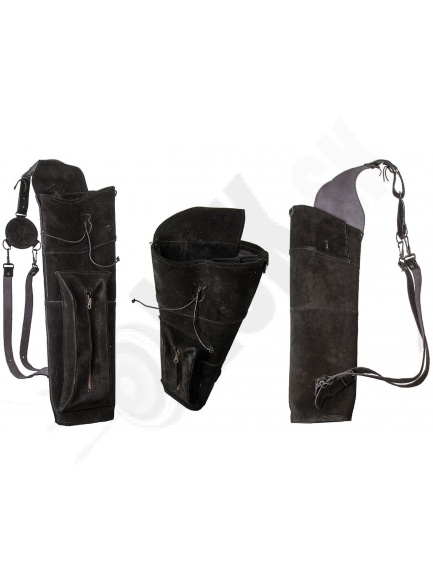 9.6. Tulec suede- koža na chrbát Buck trail CREEK 56 cm čierny (42253)