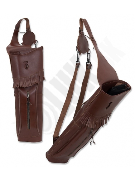 9.5.0. Kožený chrbtový tulec Buck trail 56 cm - len LH