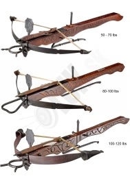 Dekoračná historická kuša 66 cm 50-70 lbs