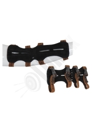 Dlhý kožený chránič Bucktrail essential 28 cm čierny (2044)