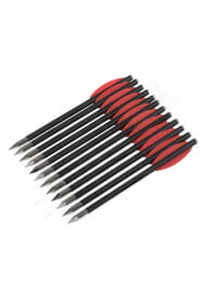 Karbónové šípky 6.3" (16cm) s loveckým bodkin hrotom 12 ks (503696)