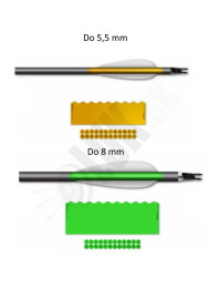 Socx wrap SHORT - nálepka na šípy do 5,5mm a do 8 mm