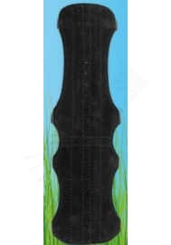 Dlhý kožený chránič BUCKTRAIL 34 cm čierny (20769)