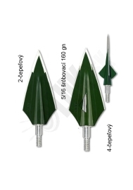 Lovecký hrot šróbovací ZWICKEY ESKIMO S112/S114  160gn 3ks ( 2/4 čepele) 