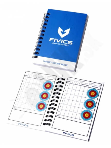 1.7. Zápisník tréningových výsledkov s terčíkmi Fivics score book (8711)