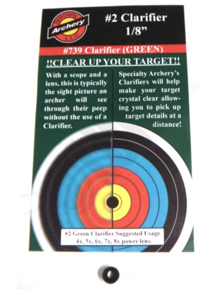 6.5.Insert so zaostrovacou šošovkou do peep SPECIALTY ARCHERY aperture lens 1/2/3 for hooded peep (70286 - 702992) 