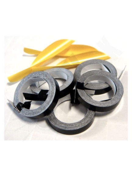 2.5 Lepiace pásky na letky SPIN WING wrapping tape tčierne prichytávacie 4 feet (5600x,y) 